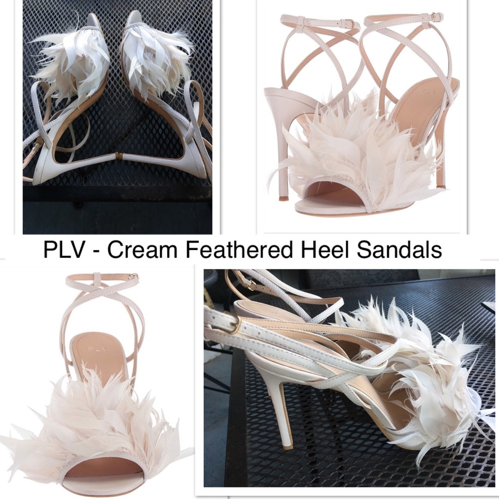 PLV Feather Heel Sandals
